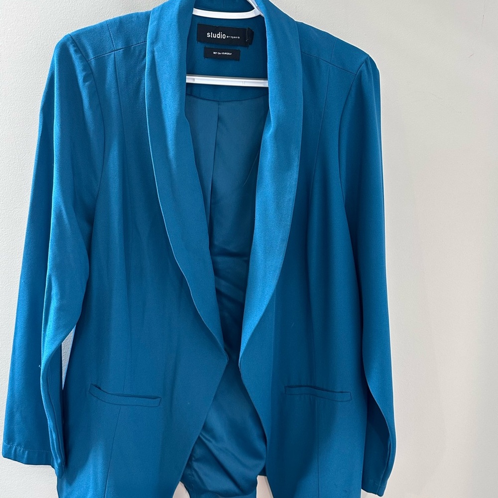 Torrid teal Blazer by Studio
